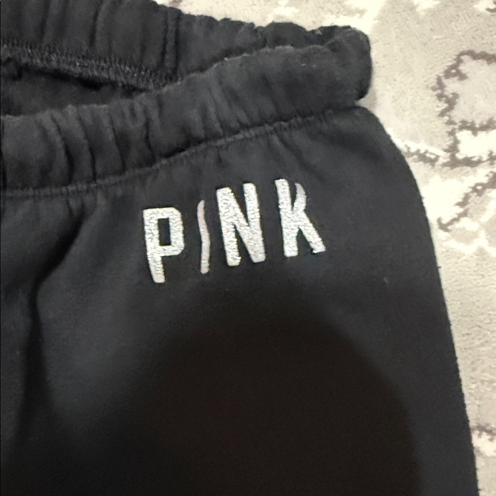 PINK Victoria's Secret Black Sweatpants - Picture 2 of 5